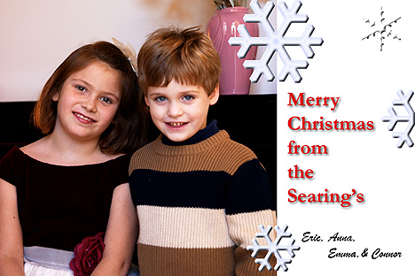 Annual Christmas Picture of the kids.