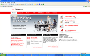 Home Page of Application