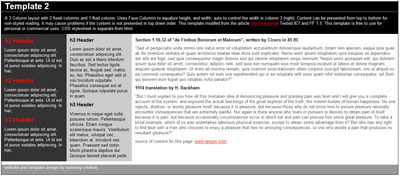 CSS web template #2