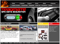 Screen shot of the traqmate.com site